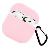 Чехол для Airpods 4 Gurdini силиконовый розовый