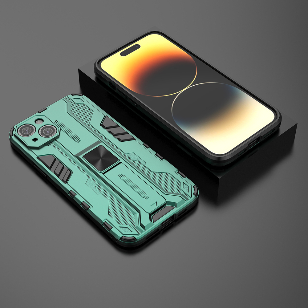 Противоударный чехол с подставкой Transformer для iPhone 15 Plus