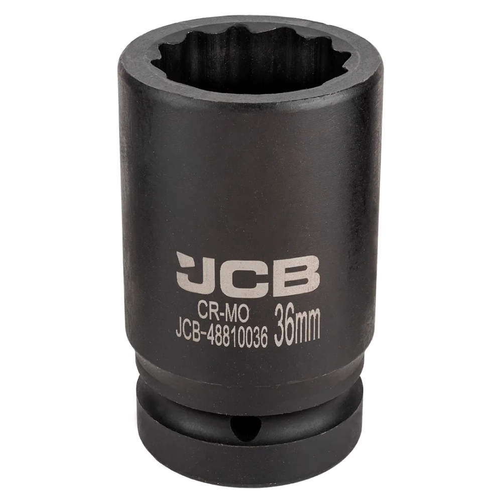 Головка ударная глубокая 36мм (12гр.), 1'' JCB JCB-48810036