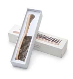 Расческа Majestic Scalp Brush светлый орех