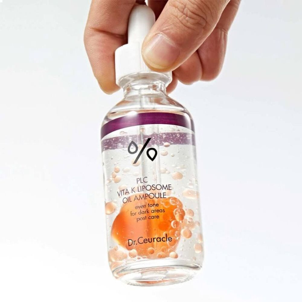 DR.CEURACLE Двухфазная липосомальная сыворотка для лица с витамином К PLC Vita K Liposome oil ampoule 50 мл.