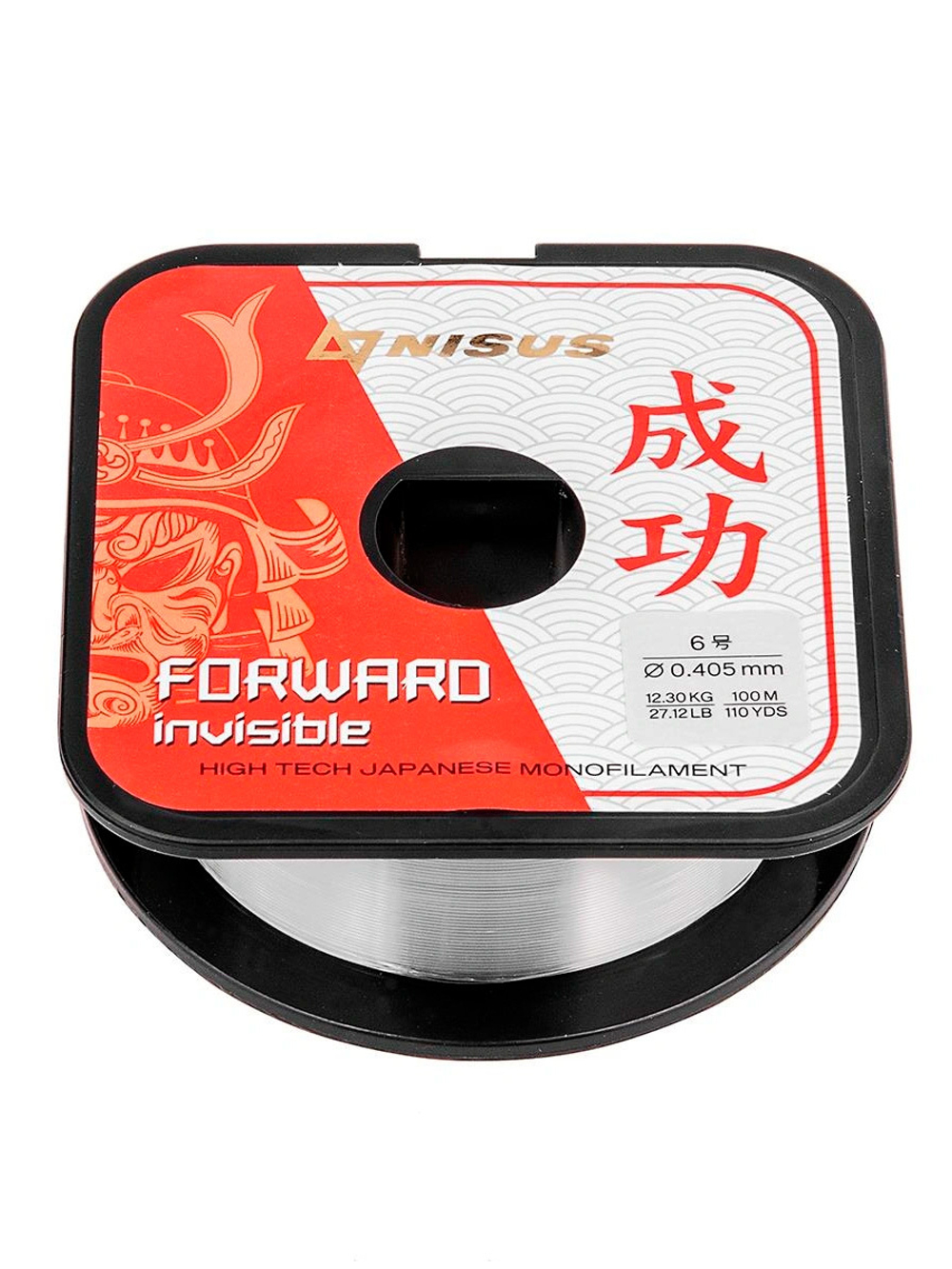 Леска для рыбалки Nisus FORWARD Invisible Nylon 0,496mm/100m (N-FI-0496-100)