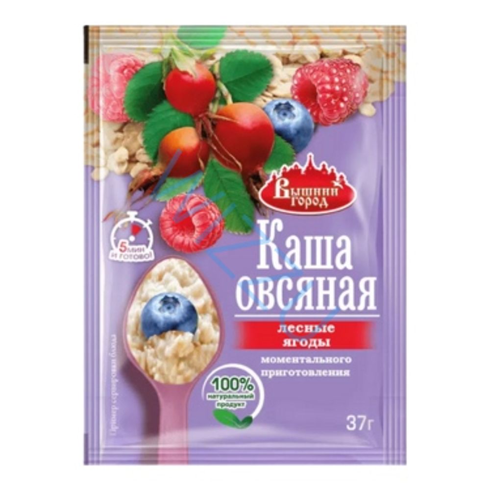 Каша овсяная "Вышний город" лесные ягоды, пак. 37г