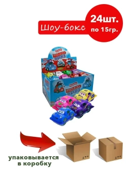 Печенье с пастой и игрушкой из мультфильма тачки , шокоприз