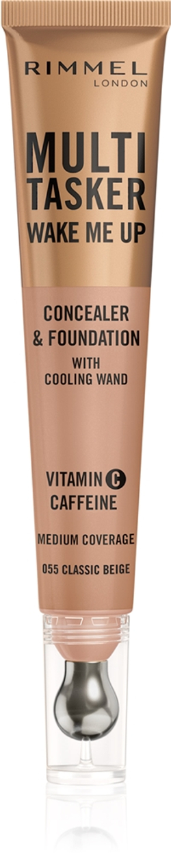 Rimmel Multi-Tasker Wake Me Up - Подклад и корректор с эффектом осветления оттенок 55 Classic Beige, 20 ml