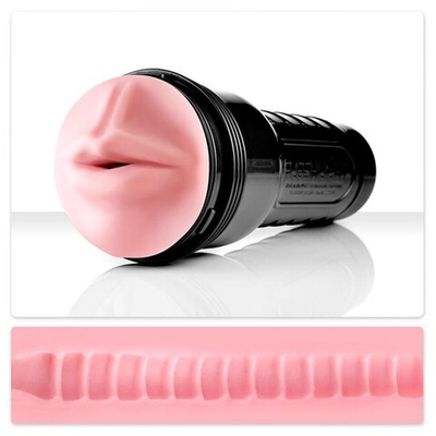 Мастурбатор-губы Fleshjack (by Fleshlight) - Pink Mouth Wonder Wave (Цвет: розовый, черный)