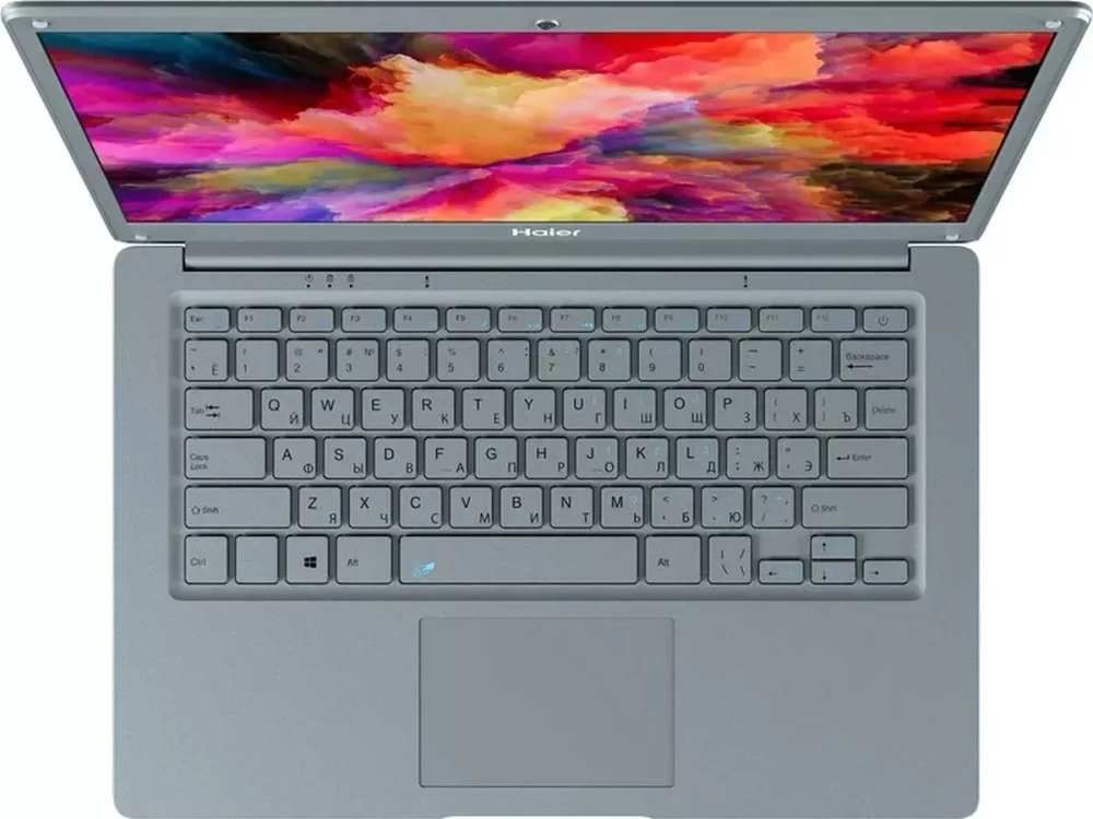 14.1" Ноутбук Haier A1410EM, Intel Celeron N4000 (1.1 ГГц), RAM 4 ГБ, eMMC 64 ГБ, Intel HD Graphics 600, Windows 10 Home, (JM02VHE08RU)