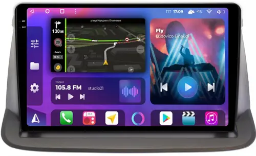 Магнитола для Honda Stepwgn 3 2005-2009 - FarCar BM9-2K-9605 монитор 9.5" 2K QLED на Android 14, Быстрая, CarPlay, 4G SIM-слот