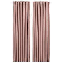 Комплект штор IKEA ANNAKAJSA (АННАКАЙСА), Розовый, 145x250 см, 2 шт