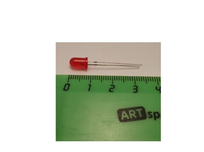 1000 шт./ Светодиод 5mm красный RL14022 красная матовая колба