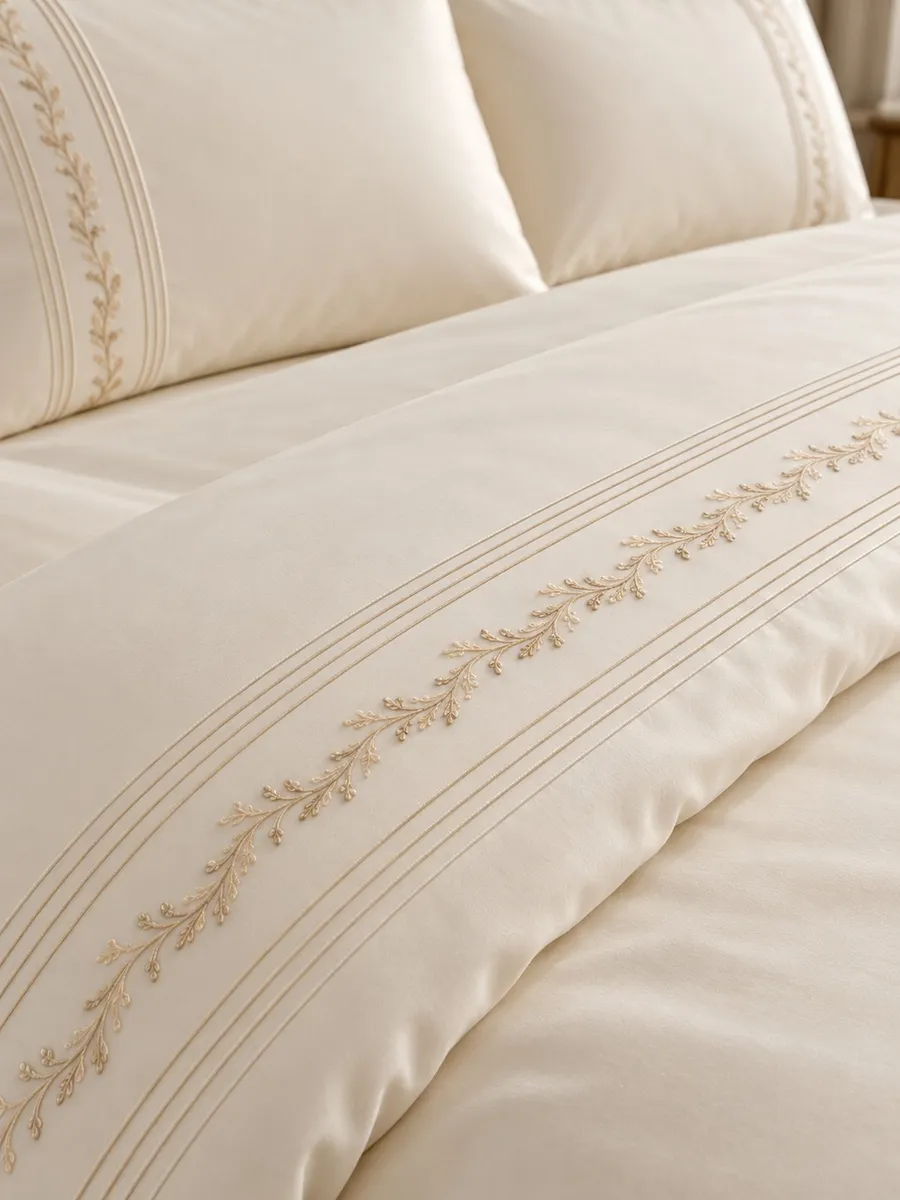Gelin Home КПБ 6 пр. ELMIRA бежевый цвет пододеяльник 200*220, простынь 240*260, наволочки 50*70 2шт, декоративные наволочки 50*70 2шт GLNN517 — фото 3