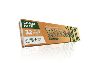 Бумага для сигарет блок "Rizla+" KS Bamboo + Filters 32л*24шт.