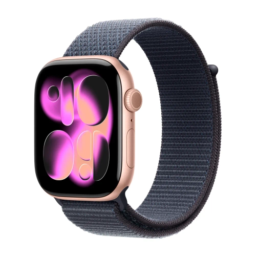 Умные часы Apple Watch Series 11 GPS, 46mm, Rose Gold Aluminium Case with Anchor Blue Sport Loop