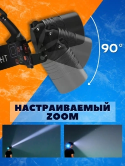 Фонарь налобный светодиодный Led