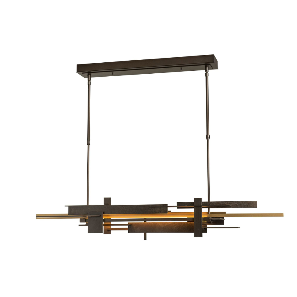 Люстра Плоский светодиодный кулон с акцентом - Hubbardton Forge