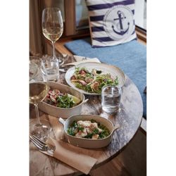Блюдо овальное 19*11,5 см h4 см 400 мл для закусок Gray Oval Bucket с ручками Frutti di Mare [1]