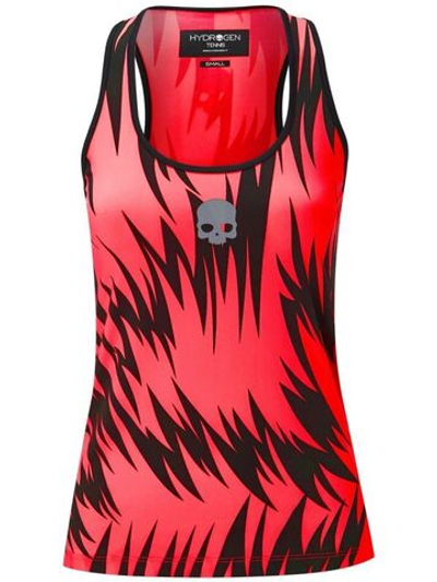 Женский топ теннисный Hydrogen Scratch Tank Top - red