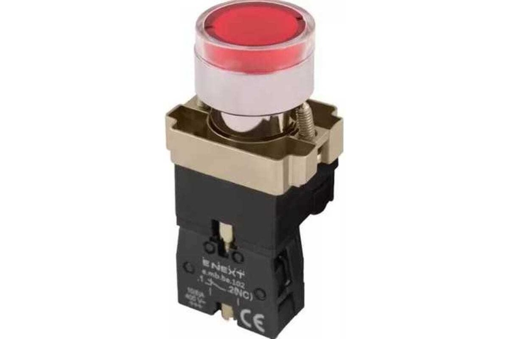 Кнопка управления LAY5-BW3461 с подсветкой красный 1з IEK