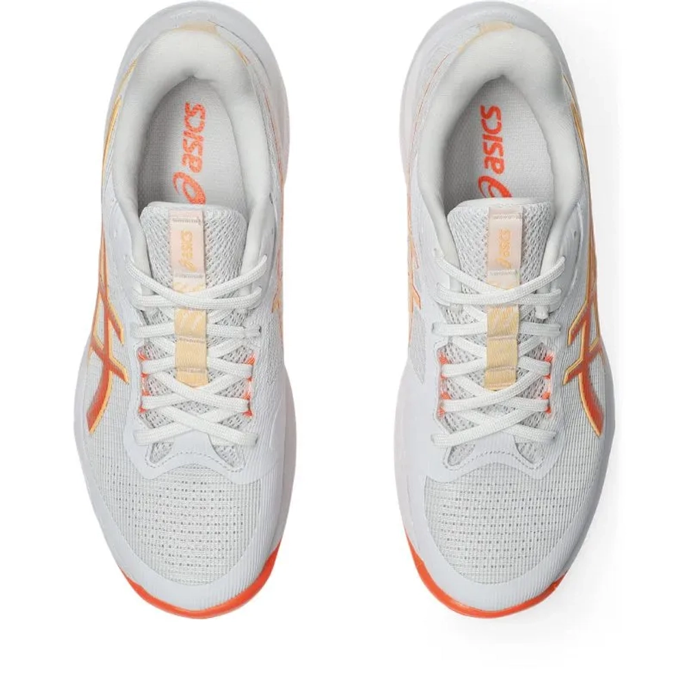 Женские кроссовки для бадминтона/сквоша Asics Netburner Ballistic FF 4 - white/vivid coral