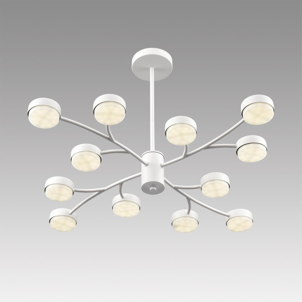 8265/12 COMFI LN26 233 металл, белый Люстра GX53 LED 12*7W 220V TORINA
