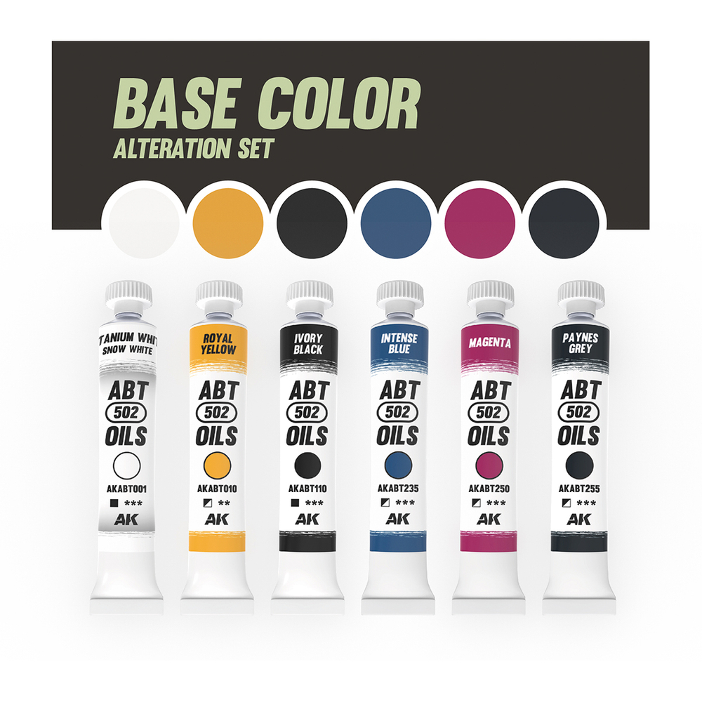 Abteilung 502 Base Color Alteration Set - набор масляных красок, 6х20 мл