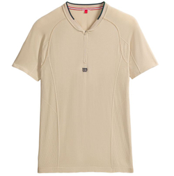 Мужское теннисное поло Wilson Players Seamless Zip Henley 2.0