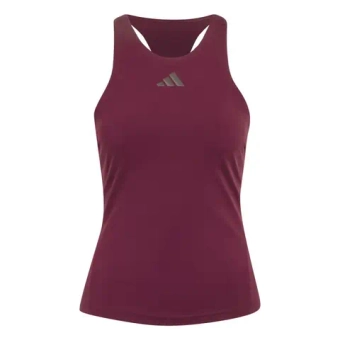 Женский топ теннисный Adidas Silver Y-Tank - maroon