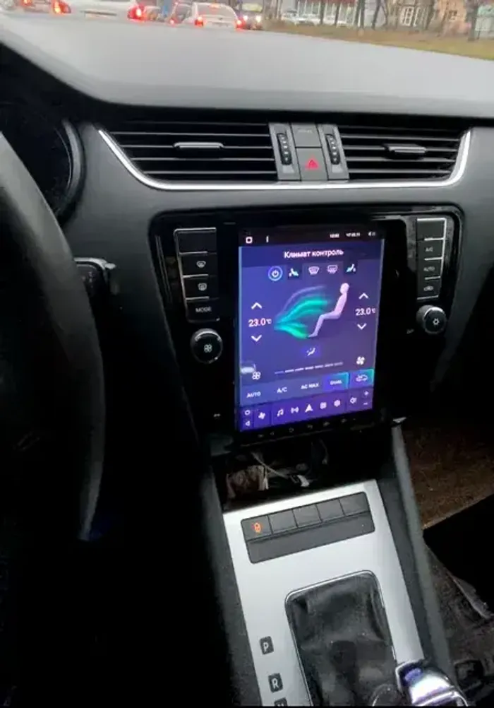 Магнитола для Skoda Octavia A7 2013-2020 (кондиционер) - Teyes TPRO 2 монитор 9.7" QLED в стиле "Тесла" на Android 10, Быстрая, 4G SIM-слот