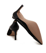 Кожаные туфли на шпильках janet_pump70_meflk BOSS BLACK - черный(50512927)