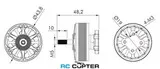 T-Motor CINE77 3610 KV477 12S