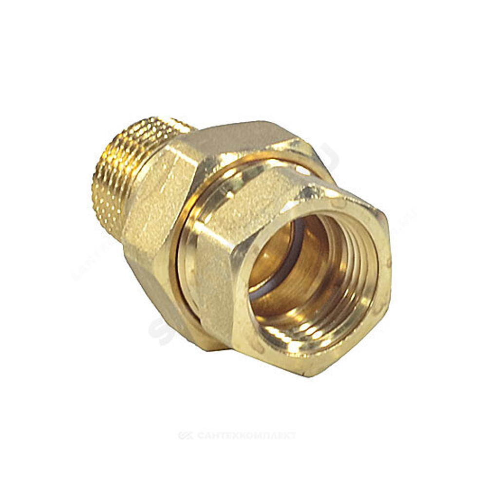 Соединитель латунь американка Ду 50 (2") прямой ВР/НР R18 Giacomini R18Y018