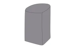 Защитный чехол на стул барный Марсель/Бордо, 59×70,5×107 см, цвет темно-серый