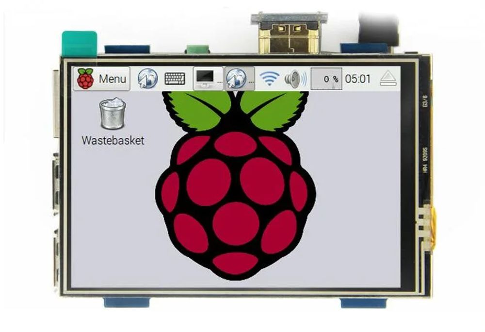 Сенсорный дисплей 3.5 дюймов с адаптером для Raspberry Pi 4 Сенсорный дисплей 3.5 дюймов с адаптером для Raspberry Pi 4