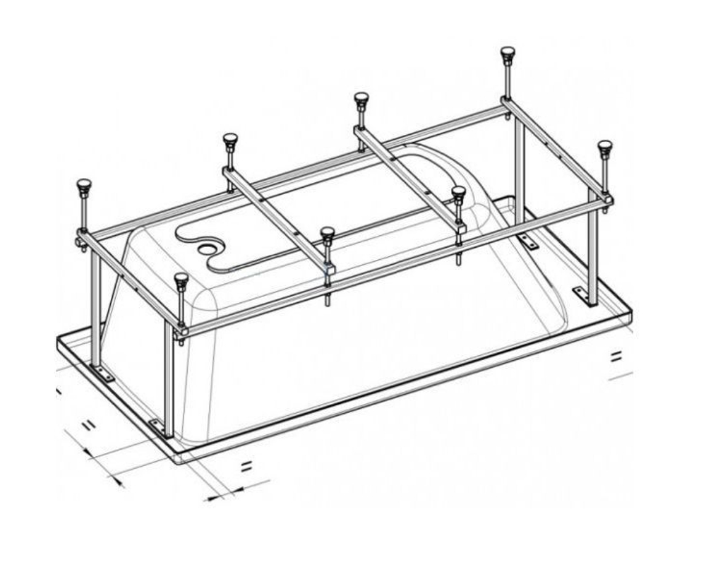 Монтажный комплект для ванны Roca BeCool 180x80 ZRU9302786