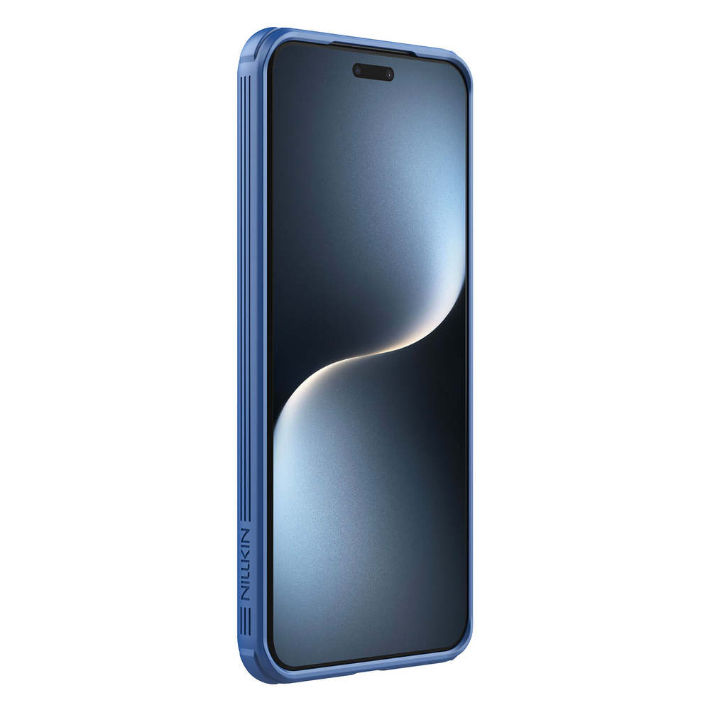 Чехол синего цвета от Nillkin с сдвижной шторкой для камеры для Honor Magic 7 Pro, серия CamShield Pro