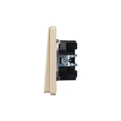 Выключатель двухклавишный KRANZ Miele Round Шелк KR-78-0706-7