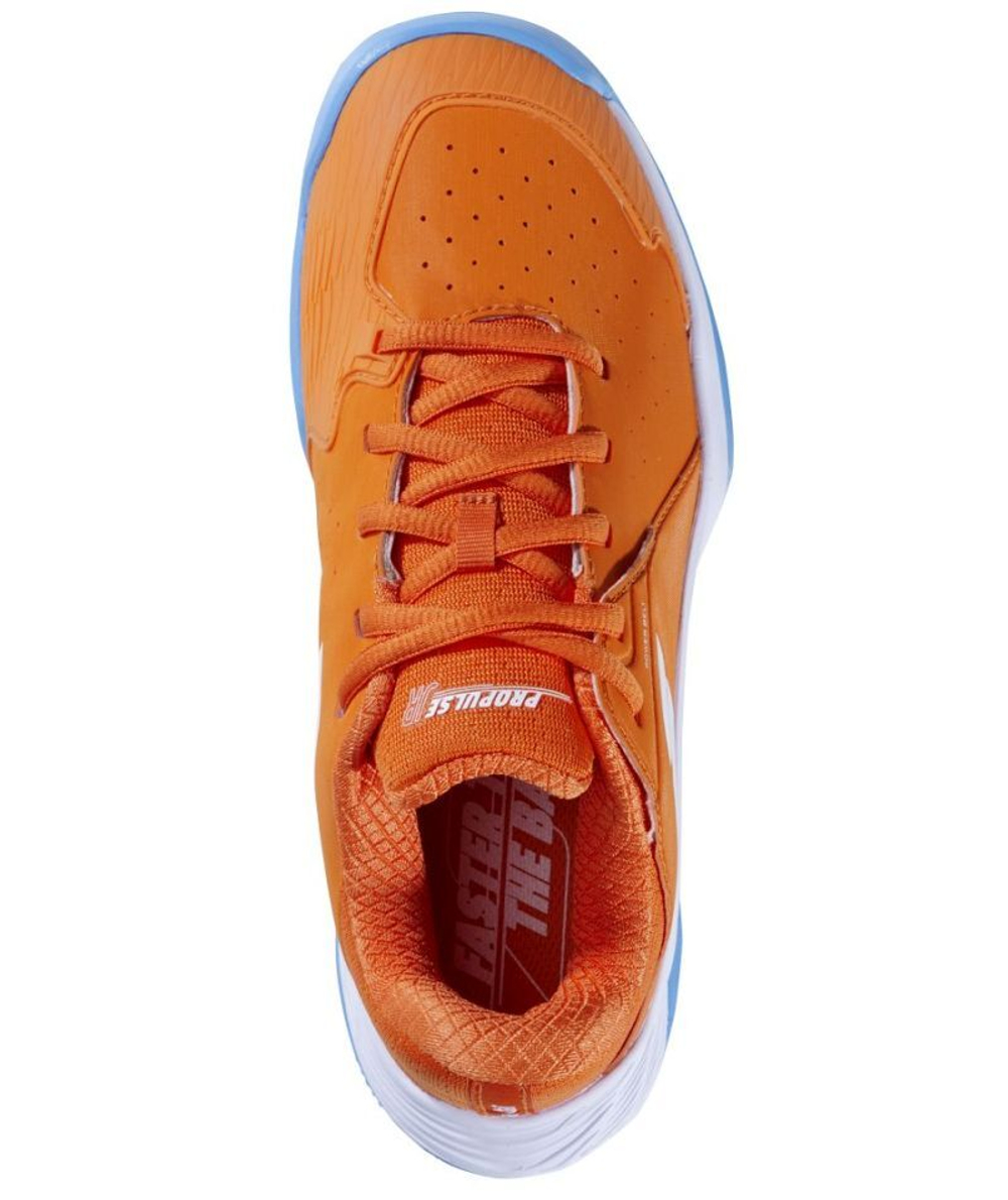 Детские теннисные кроссовки Babolat Propulse Junior 3 Clay - orange peel