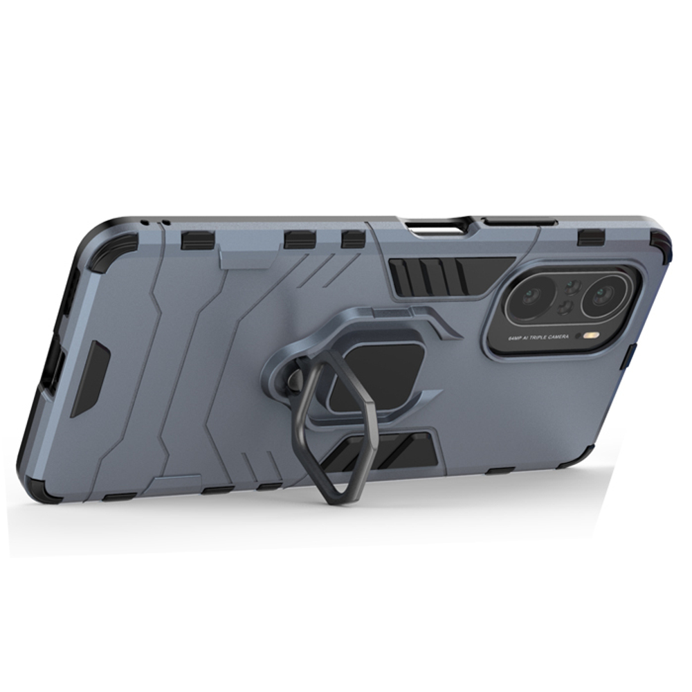 Противоударный чехол с кольцом Panther Case для Xiaomi Poco F3  / Redmi K40 (Pro)