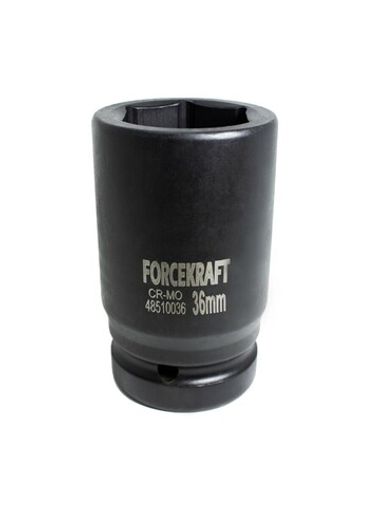 Головка ударная глубокая 1'', 36мм (6гр.) FORCEKRAFT FK-48510036