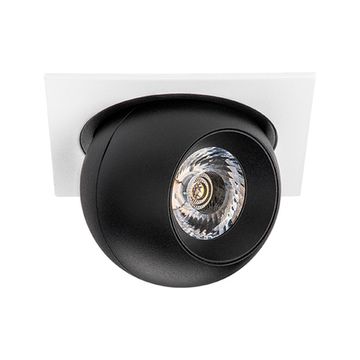 Комплект из светильника и рамки 9W 3000K i51672 белый/чёрный InteroBall Lightstar