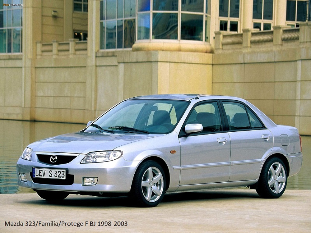 Порог Mazda 323 BJ, Familia, Protege 1998-2003 (1мм) седан, хэтчбек