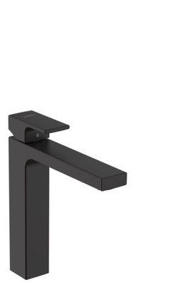 Смеситель для раковины Hansgrohe Vernis Shape однорычажный, 190 матовый чёрный 71591670