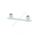 Планка монтажная PP-R белая Дн 20х1/2" ВР под смеситель с водорозетками VALFEX 10124020