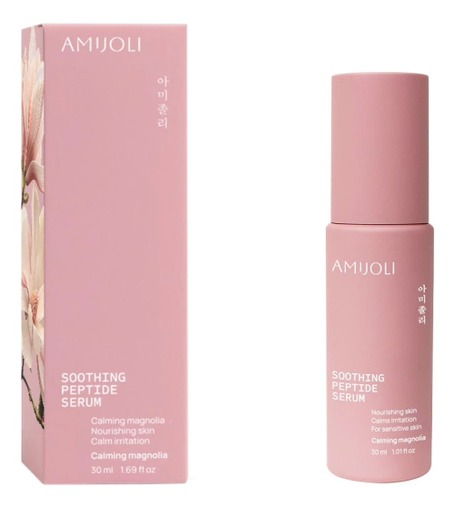 AMIJOLI Успокаивающая сыворотка для лица с пептидом и экстрактом магнолии Soothing Peptide Serum Calming Magnolia 30мл