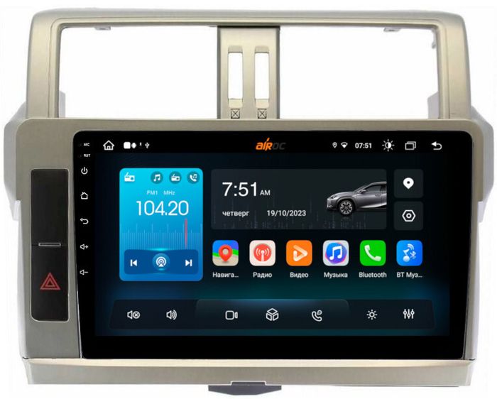 Магнитола для Toyota Land Cruiser Prado 150 2014-2017 - Airok RX-1116 Android 13, Быстрая, SIM-слот
