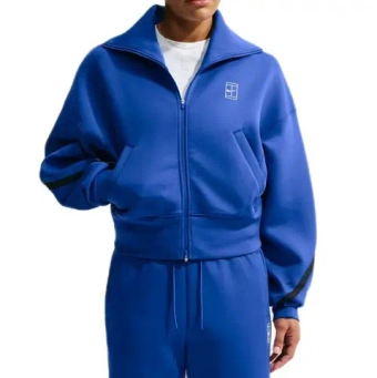 Женская Кофта теннисная Nike Advantage Dri-FIT Full-Zip Tennis - old royal/white