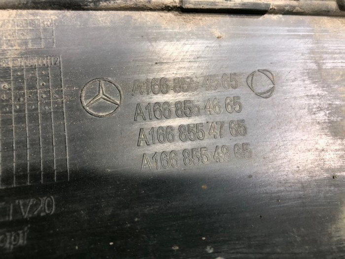 Юбка переднего бампера Mercedes GLS X166 (2015-2019)