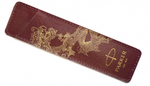 Чехол Parker Dragon Special Edition из натуральной кожи, цвет Monochrome Brown с золотым тиснением