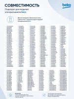 Накладка стеклянной полки Beko 4614750200 (4657600100, 4561510300, 4561510100, 4614750200, 1022968)