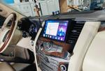 Магнитола для Nissan Patrol Y62, Infiniti QX56/QX80 2010-2017 (поддержка Bose, 360 и мониторов, рамка тип 1) - FarCar монитор 9.5" QLED на Android 14, CarPlay, 4G SIM-слот